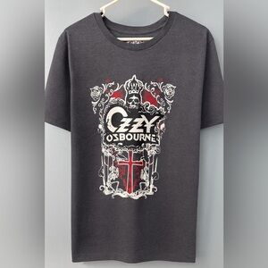 Ozzy Osbourne T-shirt Crown Skull Logo Prince of Darkness t shirt band tee Gift